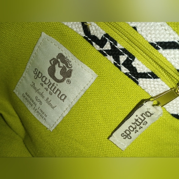 Spartina 449 Handbag Seven Oaks Dafauski Island, SC Green &  Black - Picture 2 of 12